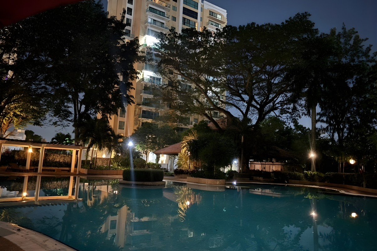 Balcony view from the Citylights Gardens condo in Cebu City
