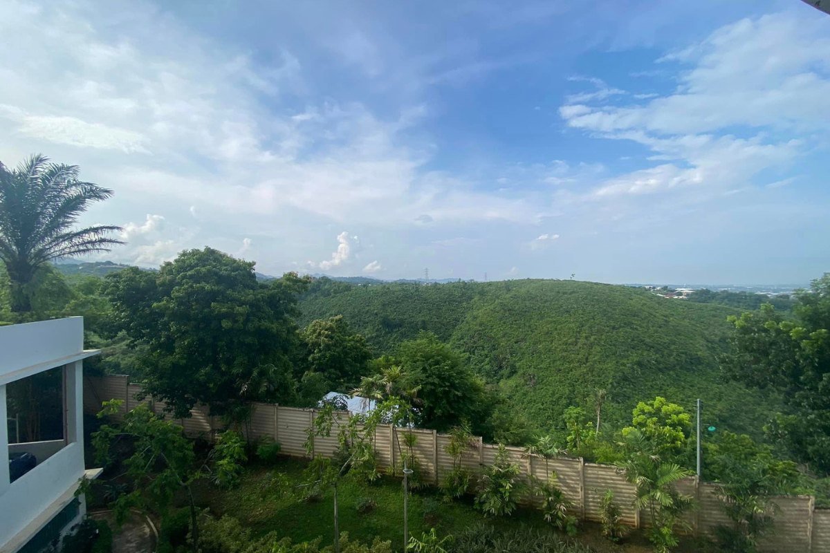2 BR Condominium – Newly Refurbished (1) Living area of the 2-bedroom condo for rent in Cebu City