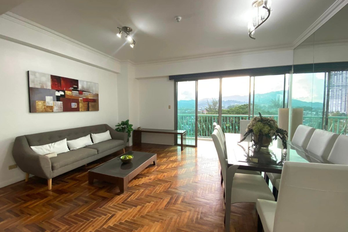 Balcony view of the 2-bedroom condo for rent in Cebu City