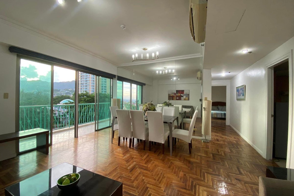Kitchen of the 2-bedroom condo for rent in Cebu City