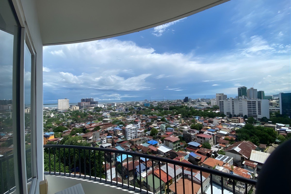 Living area of the 1-bedroom apartment for sale in Cebu City