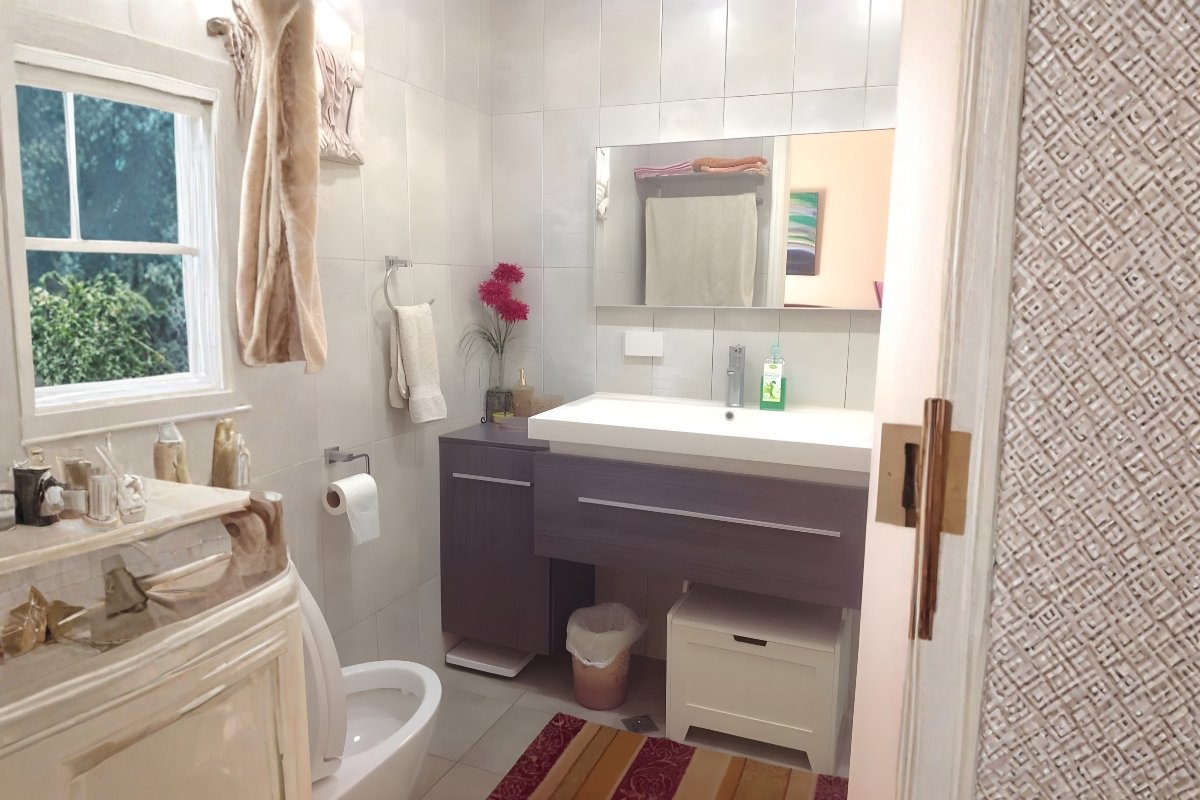 Condominium Unit 2BR – Citylights Gardens (8) Bathroom of the 2-bedroom condo for sale in Cebu City