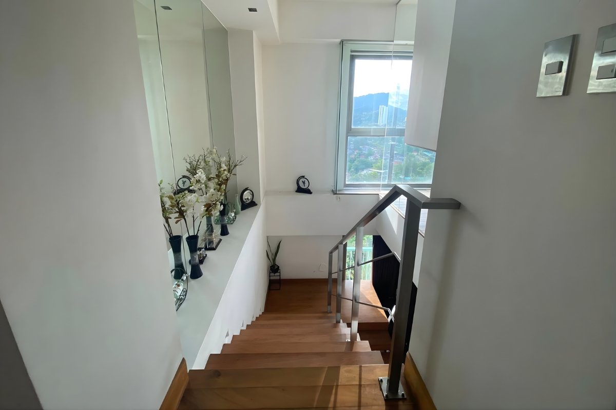 Living area of the 2-bedroom penthouse for sale in Cebu City