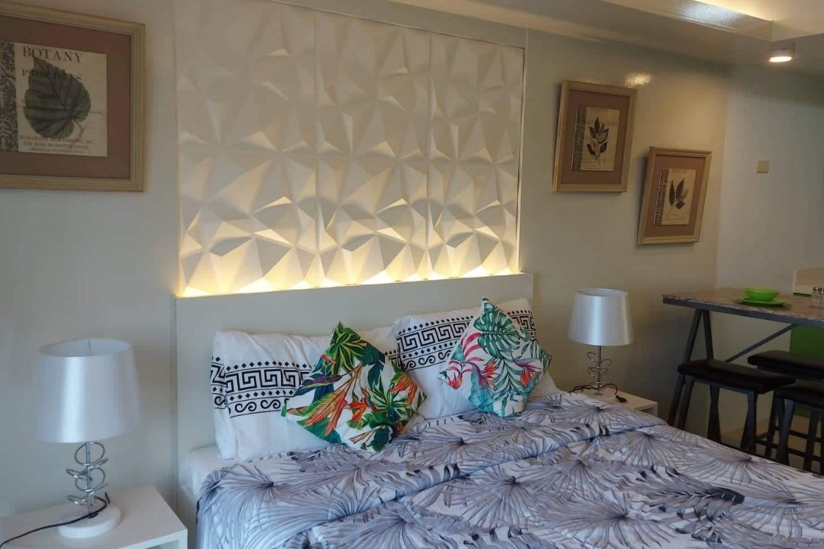 Interior of the studio unit for rent in Cebu City